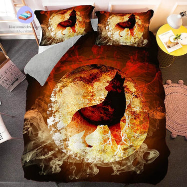Dekbedovertrek Fire Wolf